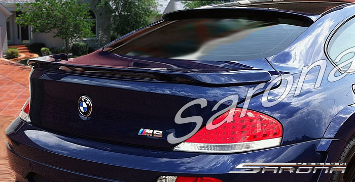Custom BMW 6 Series Trunk Wing  Coupe (2004 - 2007) - $450.00 (Manufacturer Sarona, Part #BM-043-TW)